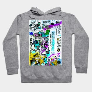 Graffiti Street Tags NYC Stickers Hoodie